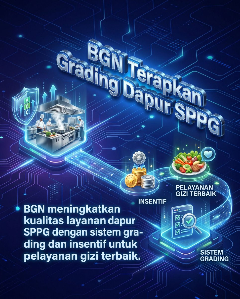 infonyacirebon's tweet image. Grading SPPG menjadi bentuk evaluasi berkelanjutan agar kualitas gizi anak tetap terjaga.
Sumber: rri.co.id
#cerdasdarimbg #makanbergizigratis #mbg #mbglawanstunting