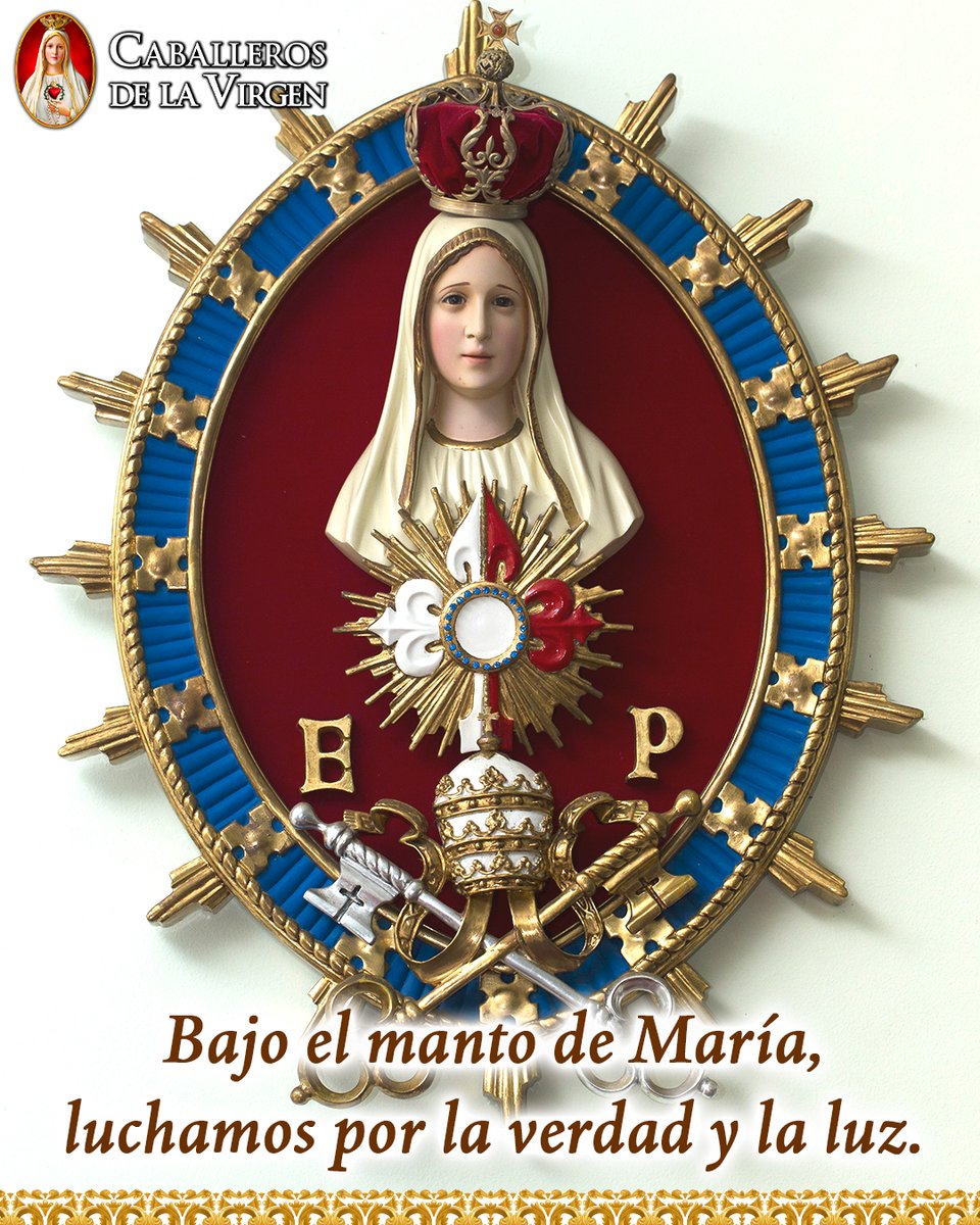 Bajo el manto de María, caminamos seguros; en su amor luchamos por la verdad y la luz que nos conduce siempre hacia Dios.