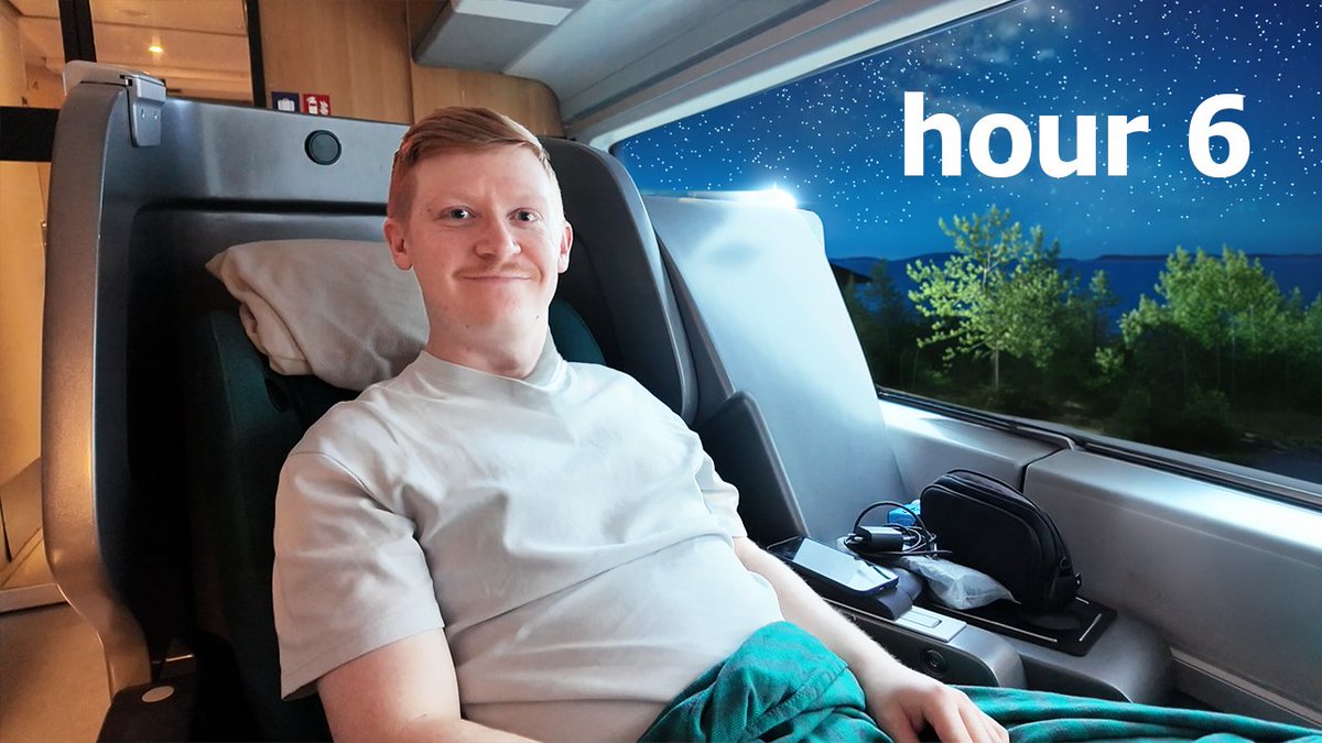 EdChapman23's tweet photo. I Tried Norway's BUSINESS CLASS Sleeper Train

NEW VIDEO! Can I finally find a sleeper train I can actually sleep on?? https://t.co/VKEofLE7JI
