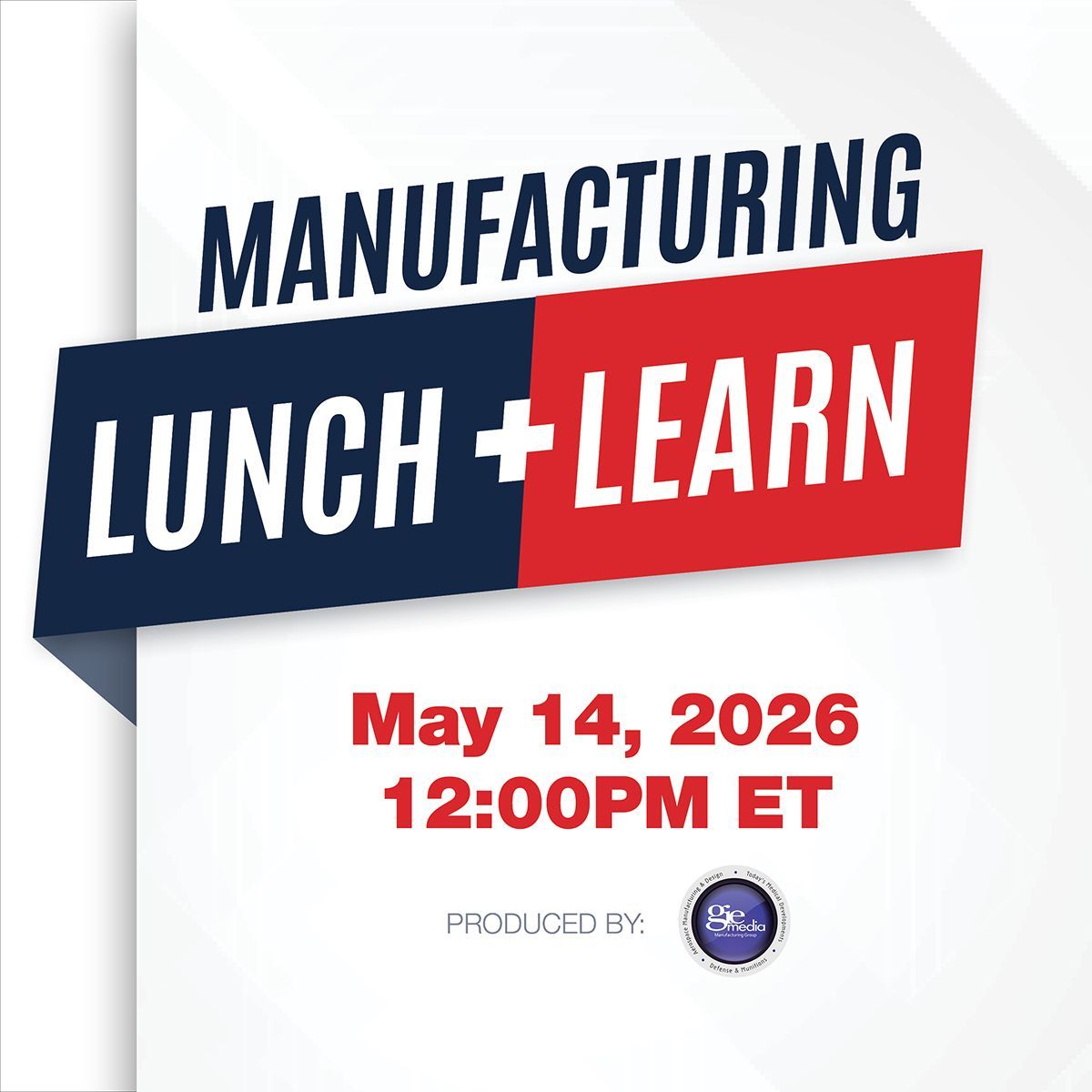 TMDmag's tweet image. Join us for two, 30-minutes sessions during your lunch hour. Gain insights to help advance and streamline your manufacturing operations and get your questions answered live: buff.ly/mBZ2b5A #webinar #todaysmedicaldevelopmentsmag #tmdmag #medtech #manufacturing