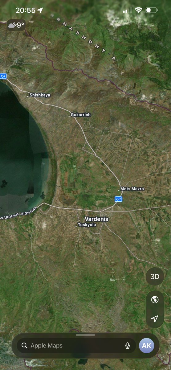 arshakarap's tweet photo. Some places with names in Eastern Armenia, but still wrong names. The only correct name in this picture is Vardenis. https://t.co/T7s14Tyf92