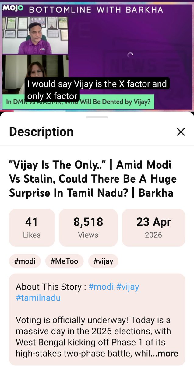 I would say <a href="/TVKVijayHQ/">TVK Vijay</a> is the x factor and only x factor. 

<a href="/PradeepGuptaAMI/">Pradeep Gupta</a> 

🧐🧐🧐😳😳😳 

#Tnelection26