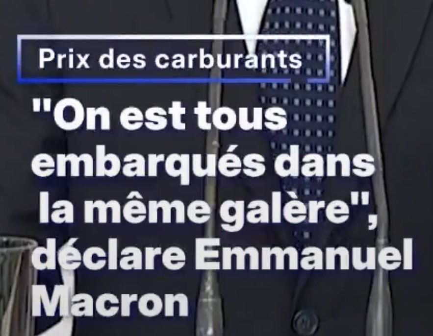 📢🧔🏻‍♂️Selon Manu  “On est tous dans la même galère”…
NON…Nous, on rame, nous on écope, nous, on galère
Et lui ? Il tient la barre… pendant que le bateau prend l’eau, c’est pas la tempête qui coule le navire
C’est le capitaine
#Bref