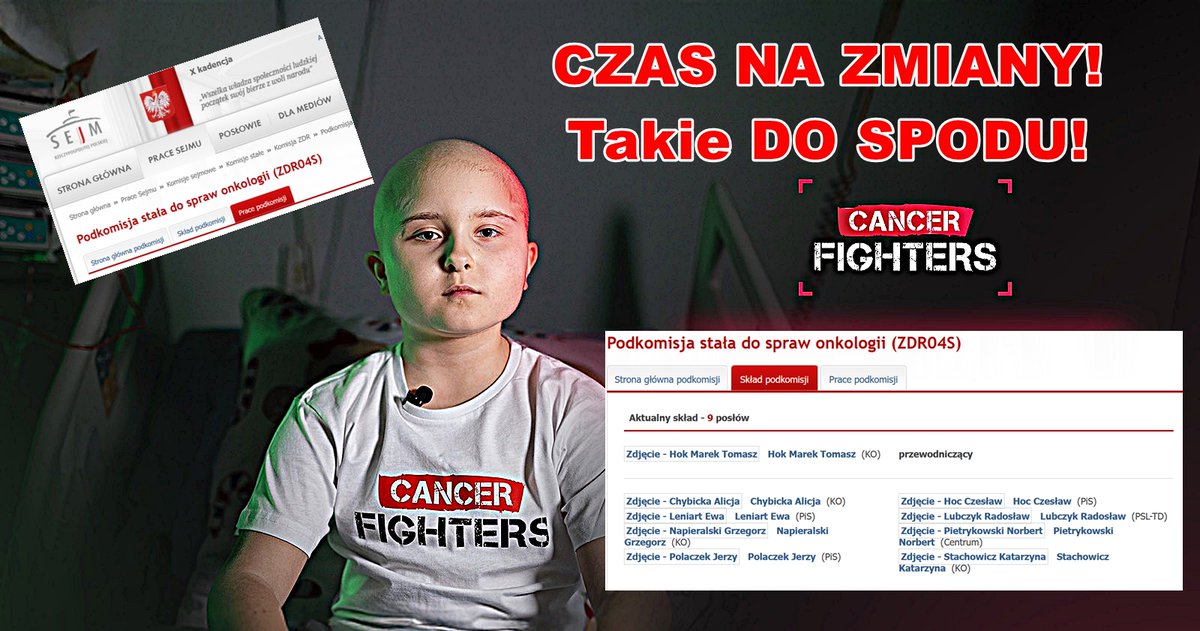 LuizaPieprzyk's tweet photo. #NOWOTWÓR to nasza "służba zdrowia" i banda, która jeden po drugim tym zarządza w kolejnych kadencjach Sejmu❗ Fundacja #CANCER_FIGHTERS oraz  stream Łatwoganga to akcja, która "rozwala system" .. jest jednak tzw. "ALE" 👇

Walka z TYM.. to też nierówna bitwa ze skandaliczną "ochroną zdrowia", która dla wielu roczników już nie jest dostępna

Przestańmy się potem dziwić, że ludzie korzystają z alternatywnych metod leczenia

Zatrzymaj się przez chwilę

Jak długo będziemy robić zbiórki wyręczając kolejne rządy - TYCH, którzy trwonią kasę bez konsekwencji?

#CANCER - inny wymiar

Jak długo będziemy jako naród tolerować TRWONIENIE miliardów na propagandę TV, na chore akcje jak "PORADNIK BEZPIECZEŃSTWA" itp. przy jednoczesnym zamykaniu szpitali, braku lekarzy od dawna nawet prywatnie, braku konsekwencji wyciągniętych po raporcie NIK w sprawie zmarnowaniu milionów na akcje pandemiczne itp. itd.

Mądry LIDER, #CEO kiedy widzi, że coś się w firmie nie spina tnie koszty, robi reformę finansów, szuka źródeł finansowania itp.

Co słyszymy od urodzenia - BRAK KASY NA SŁUŻBĘ ZDROWIA!

Gdzie są pieniądze po złodziejskiej "SKŁADCE ZDROWOTNEJ" z POLSKIEGO ŁADU? Płacimy gigantyczna kasę NA CO? Skoro każdy tu napiszę - chodzę prywatnie

➡️ Naprawdę WAS TO NIE INTERESUJE?

No to PATRZ 👇

⛔ Komisja Zdrowia (ZDR) a w niej: Podkomisja stała do spraw onkologii (ZDR04S) - skład i prace albo marny ich brak w linku w komentarzu

Posłowie pełniący funkcje kierownicze w komisjach sejmowych otrzymują dodatkowe wynagrodzenie (dodatek funkcyjny) do swojego uposażenia podstawowego.

Przewodniczący komisji otrzymują dodatek w wysokości 20%, a wiceprzewodniczący 15% uposażenia. Dodatki przysługują również szefom stałych podkomisji (10% uposażenia).

K U R T Y N A ‼️

Posłowie w Polsce nie są bezpośrednio rozliczani finansowo z efektów (jakości, merytoryczności) swojej pracy w komisjach sejmowych, natomiast otrzymują dodatki za sam fakt aktywności i pełnienia funkcji w tych komisjach.

CO MY ROBIMY ⁉️ Naprawdę Was to nie interesuje ⁉️

Dlaczego pozwalamy jako naród na robienie z siebie DURNI⁉️

#SITO_WYBORCZE czas zacząć w praktyce - #WYBORY_2027 to rzeźnia!

I czekam na nią! #BIZNES musi zmienić skład na Wiejskiej a MY dopiąć zmiany w regulaminie SEJMU!

Temat #CANCER jest Ci bliski⁉️

Może zacznij się angażować tam - gdzie ryba psuje się od głowy - już teraz czas zacząć #SELEKCJĘ, zacząć wymagać od posłów i oceniać nie po obietnicach a po tym CO ZROBILI przez ostatnie lata!

Skontaktuj się z posłami z Twojej okolicy i zacznij DBAĆ O SIEBIE I BLISKICH!