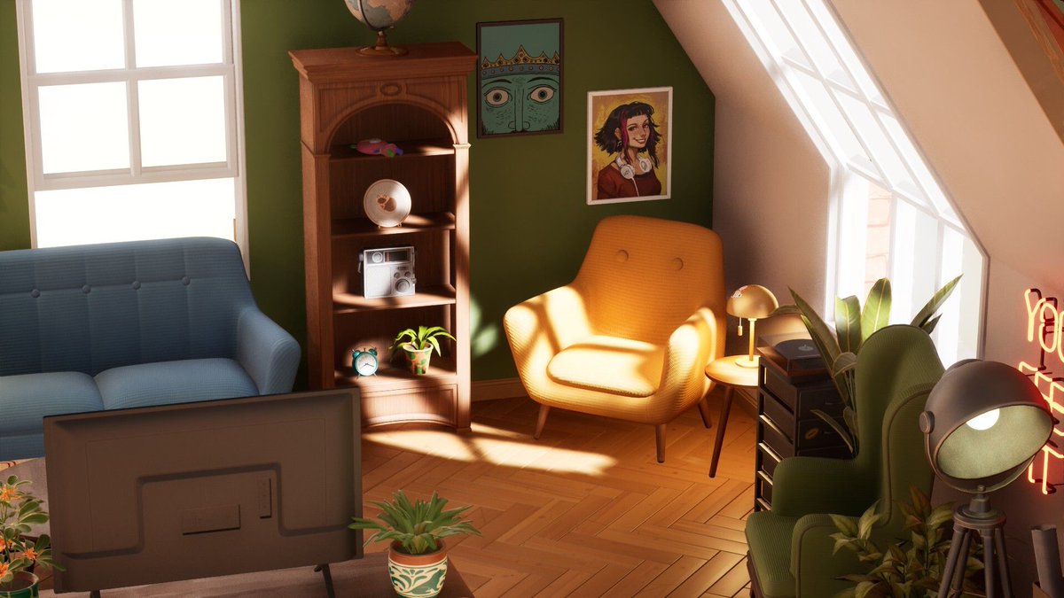 misscnilsen's tweet image. If you haven't tried @HozyGame yet, it's the coziest game for your brain. 🛋️🪴

#hozy #cozy #unpacking #decorating #cozygame