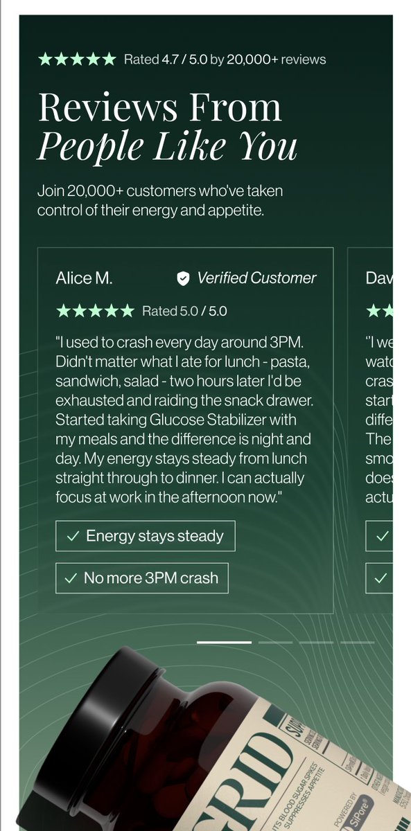 How your reviews section could look if you worked with us