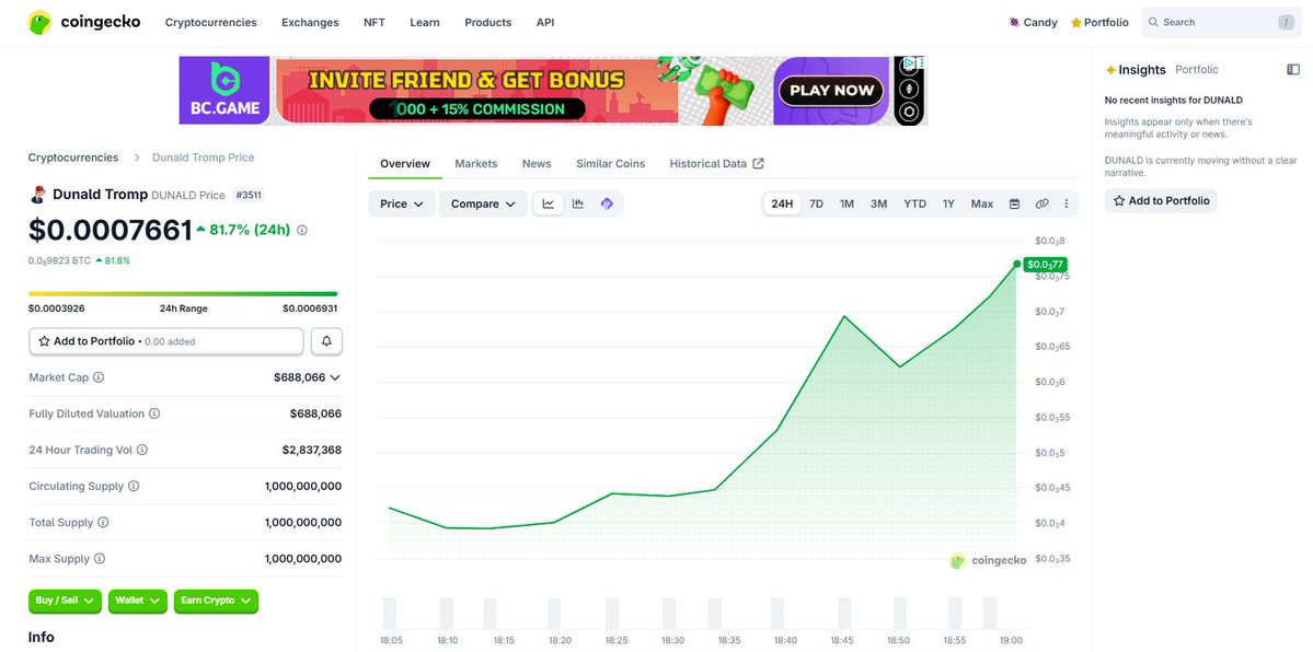Dunald Tromp (PARODY) tweet media