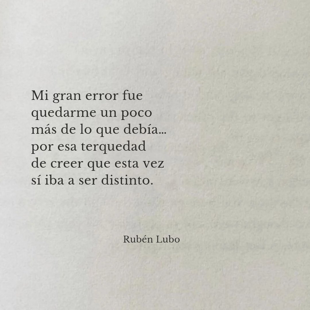 Mi gran error...✍️