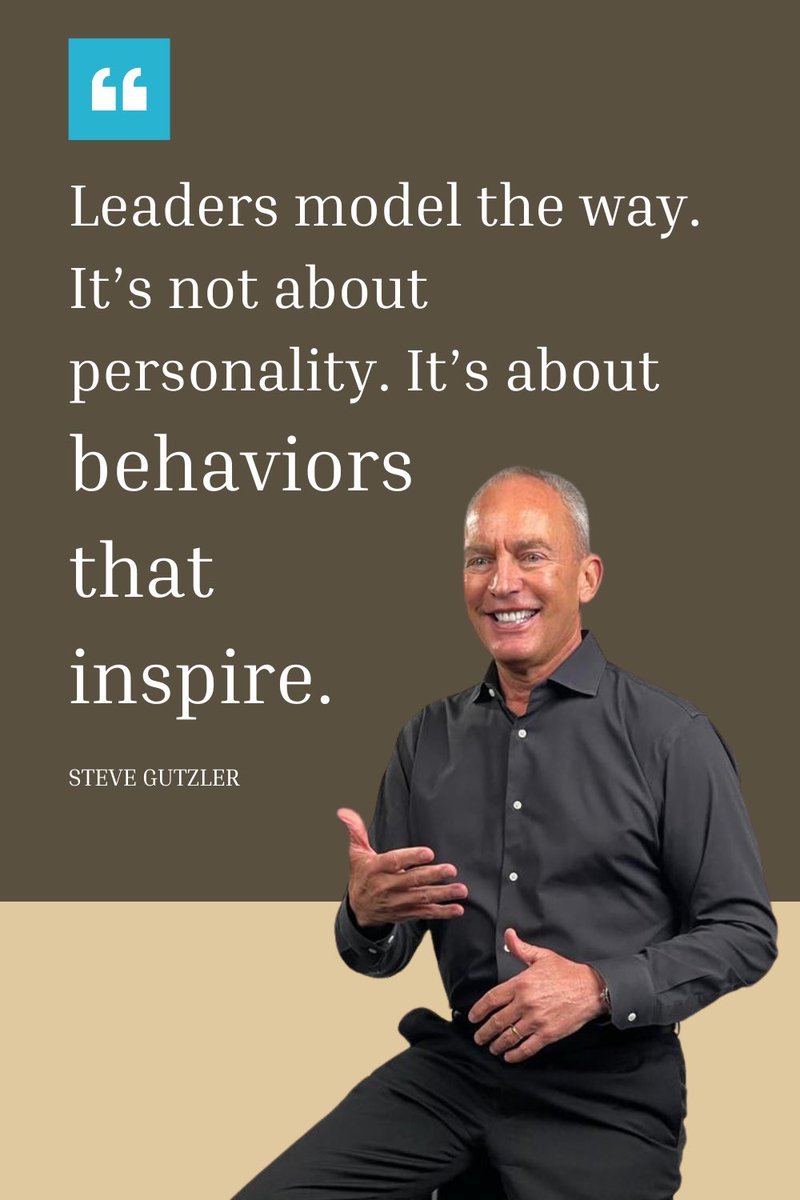 SteveGutzler's tweet image. Leaders Model the Way. It’s not about personality. It’s about behaviors that inspire. ✨
#Leadership #Inspire