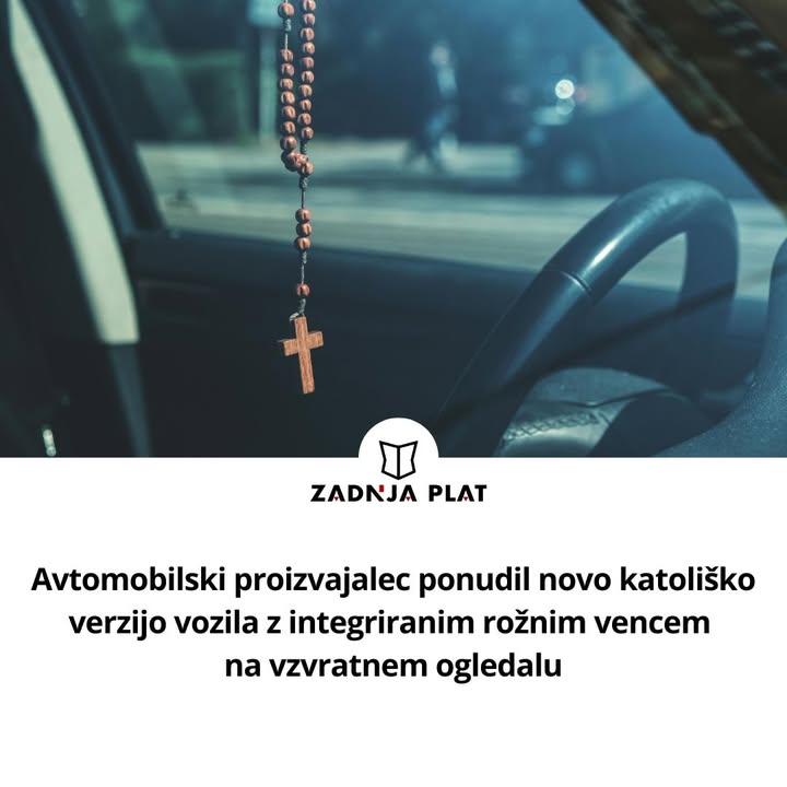 zadnjaplat's tweet photo. "Doplačilo: 100€. Avto, ki vas ne bo pripeljal le do cilja na zemlji." #rožnivenec #avto #promet #prevoz #gorivo #bencin #dizel #vera Radio Ognjišče https://t.co/DrUEesB7ah