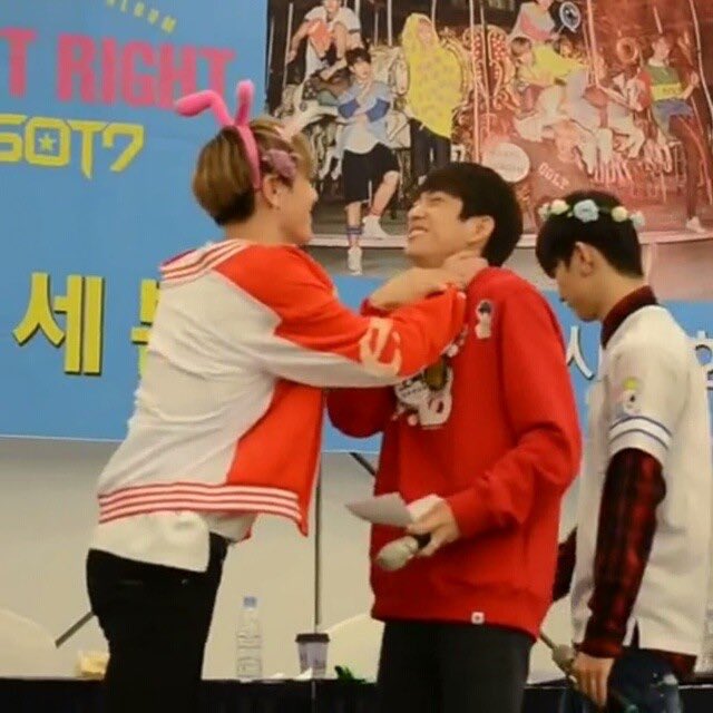 jinyoung is right where he wants to be #jingyeom #pepigyeom