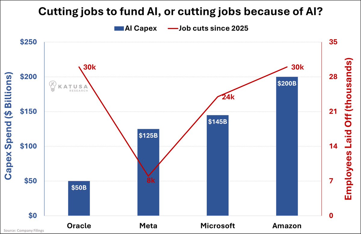 The biggest AI spenders Are also the biggest job cutters. Oracle, Meta ...