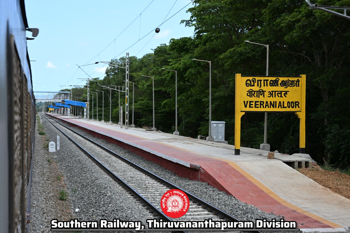 drm_tvc's tweet image. Veerani Aloor Station!
#IndianRailways #SouthernRailway #TVCSR #Train #Railways