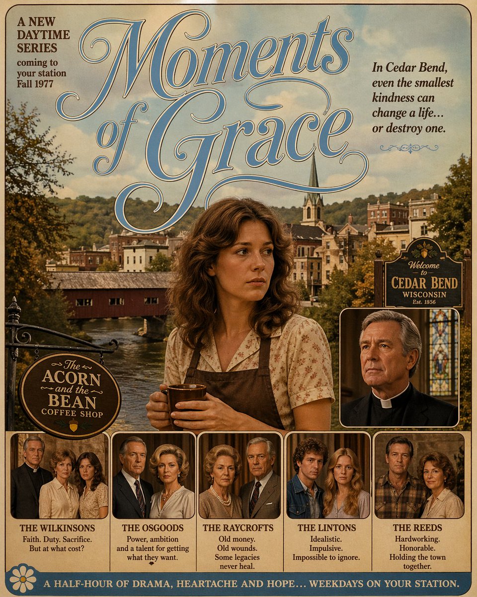 olderbrother21's tweet photo. @EdwynSanchez1
#MomentsOfGrace centers on Grace Wilkinson, the long-suffering daughter of Pastor Stewart Wilkinson, and the struggles and conflicts she face as the owner of the Acorn and the Bean coffee shop in the fictional town of Cedar Bend, Wisconsin. ... (1/2) https://t.co/C1cnAAPeLp