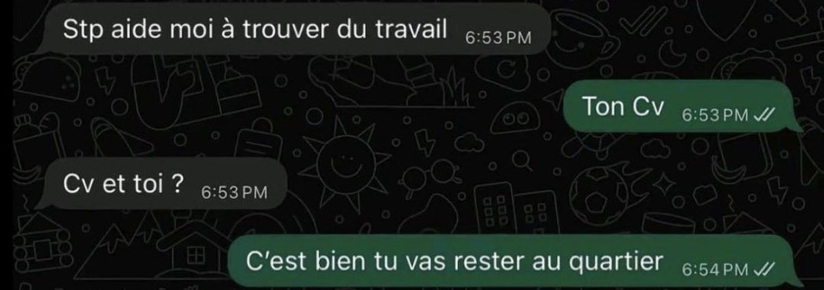 mon père a demandé à mon p’tit frère de tondre la pelouse et au lieu d’utiliser la tondeuse il a utilisé un ciseaux