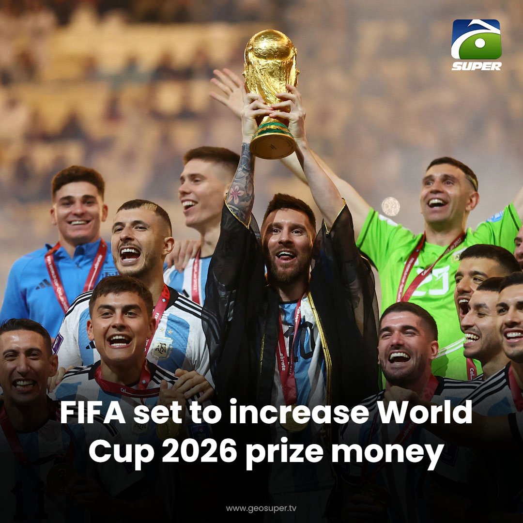geosupertv's tweet image. Increase in prize money under discussion! 😍

Read More: geosuper.tv/latest/55540-f…

#FIFA #FIFAWorldCup