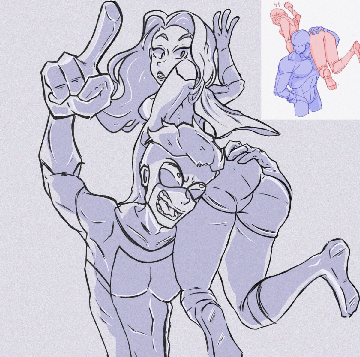 SarlonR's tweet photo. I'm up to date with the INVINCIBLE series and I made ATOMic decisions hehe 🤪 #invincible #sketch https://t.co/Xq3qDkBy56