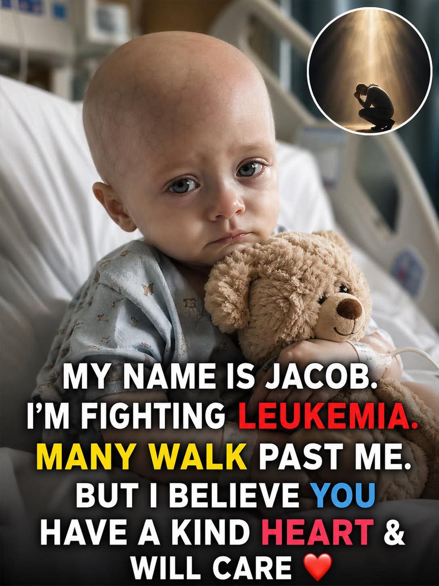 SarahKhan463's tweet image. 💔 “Some battles are fought in silence… but they deserve to be seen.”
This is Jacob.
A little soul with a teddy in his arms and a strength far bigger than his size.

Right now, his days look different—filled with hospital rooms, quiet moments, and courage most of us can’t even
