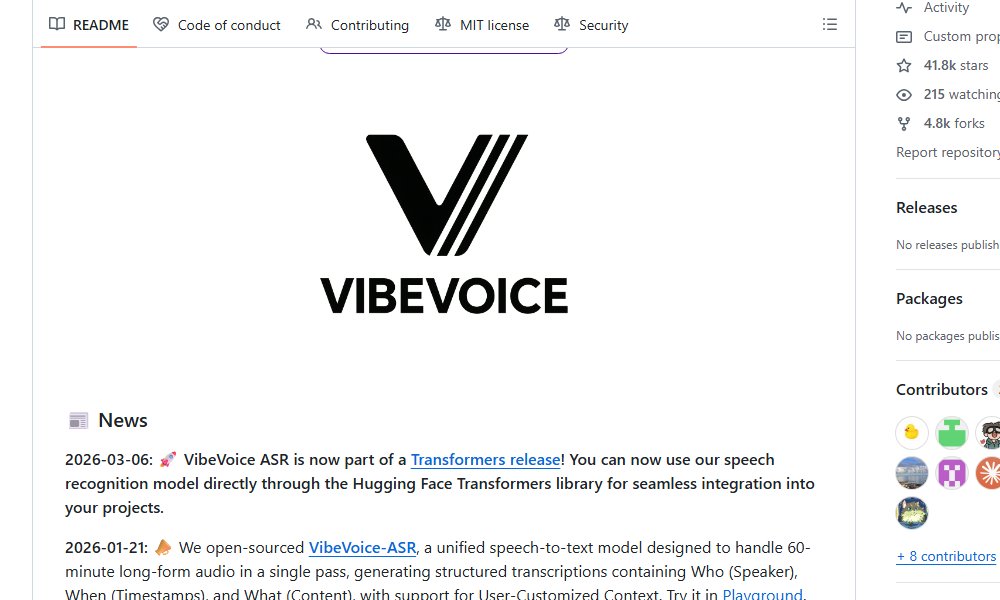 clxymox's tweet image. 🐍 VibeVoice
⭐ 126 stars

**"L'IA vocale open-source révolutionnaire pour un son ultra-naturel !"**
#GitHub
