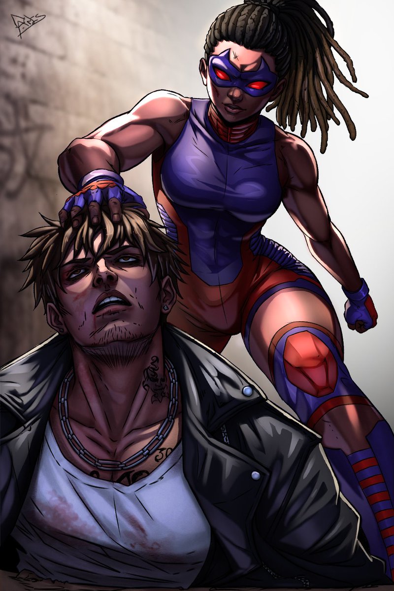 SentinelCorps45's tweet image. Few in the Sentinel Corps are as feared as Devil Cat. It is not just her skill, it is her brutality. Criminals either run or surrender, because if they fight, they are likely ending up in a body cast for six months.
Drawn by Al3xkiller47
#sentinelcorps #oc #superhero #indiecomics
