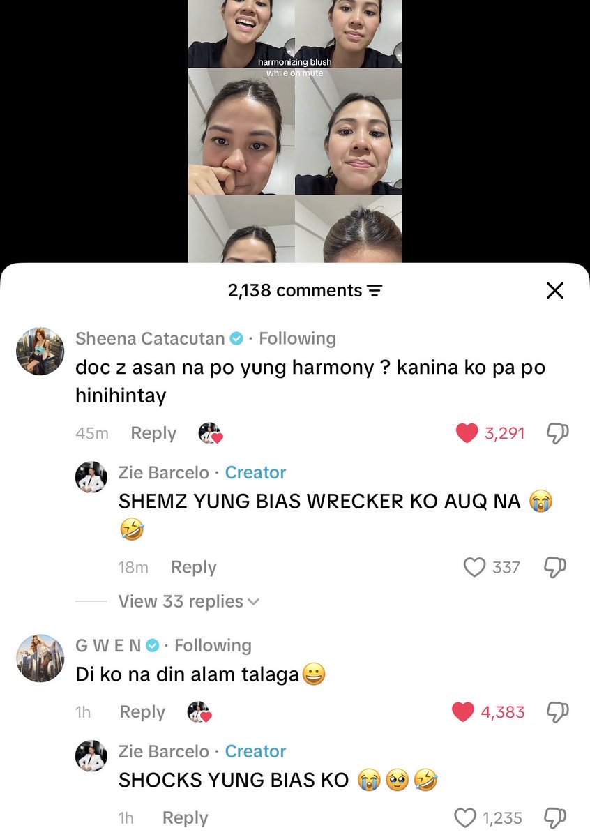 ang laff ko sa replies ng hambebe jusme 😭