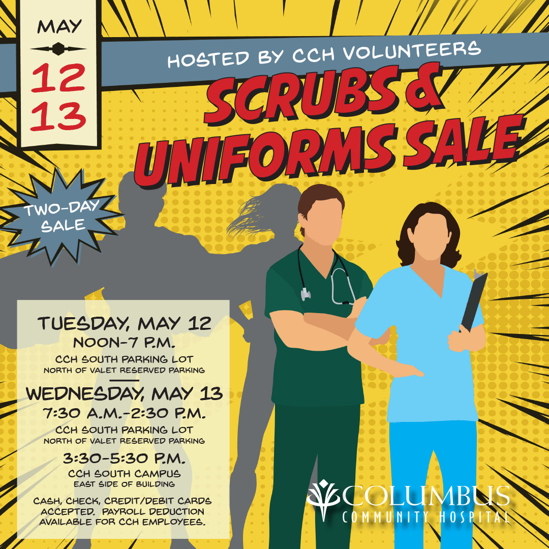 columbushosp's tweet image. Refresh your workwear with comfy, professional scrubs! Visit Columbus Community Hospital for the latest styles and deals. Learn more: ow.ly/bV7w50YNtry 

#CCH #ScrubsSale #Workwear #HealthcareLife