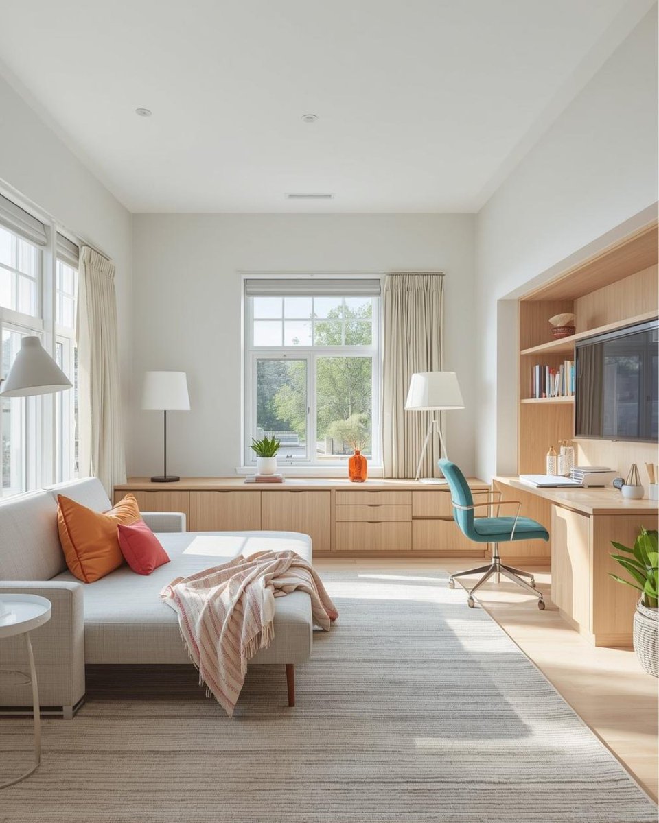 HomesbyHoems's tweet image. A room that adapts to your lifestyle—playroom, guest room, home theater, you name it! 🛋️✨ What would you make of this creative space? 

#CreativeSpaces #HomeDesign #Creative