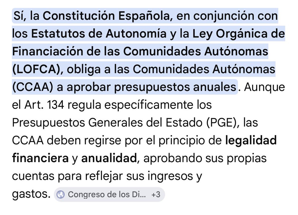 Javiariasg's tweet photo. @Almutriku @dchopenawer No, pero estás hablando de testar el apoyo al gobierno, que es distinto. La administraciones inferiores también tienen la obligación de cumplir la obligación de presentar presupuestos en los mismos términos que el estado https://t.co/2DUlzxQu6t