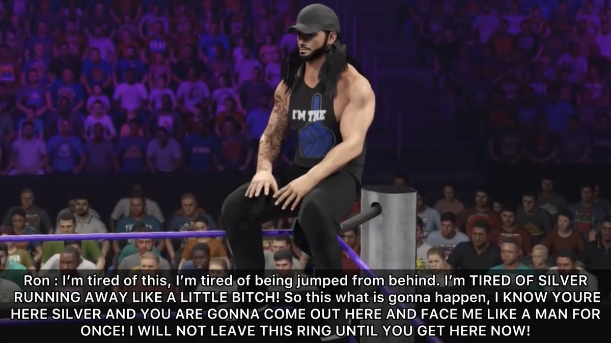 BCW_UCT's tweet photo. Ron hijacked Loaded #2, refusing to leave until Silver gave him answers. Silver then announced a Cinematic Experience at Resonance, banning Ron and naming Ron’s girlfriend Amy Winters as the guest. A mysterious chromatic figure would then cost Amy her title match at Rebellion #2. https://t.co/cyhvl25e2R