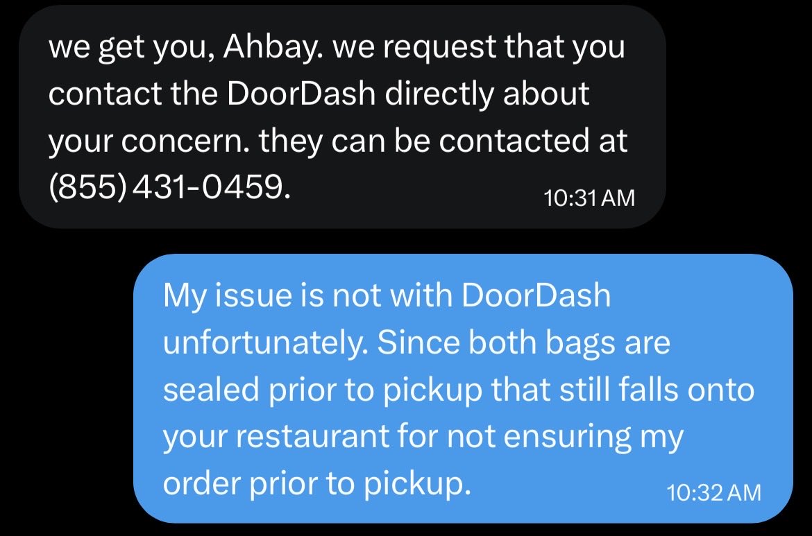 ahbayoof's tweet photo. .@McDonalds unbelievable lack of accountability to try to push this onto my friend @DoorDash!! #ranchtubgate https://t.co/KeJ8OorZDA