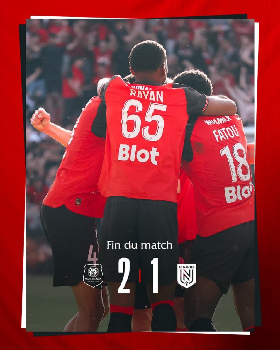 FabianW_Sport's tweet image. DERBY-WAHNSINN IN RENNES!⚫️🔴🔥

Stade Rennes schlägt Nantes mit 2:1! Nach Lepauls Elfer-Führung (8.) &amp;amp; Ganagos Ausgleich (40.) sieht alles nach Remis aus — bis Valentin Rongier (90.+2) den Kessel zum Kochen bringt! Purer Derby-Stolz in der Bretagne!🏟️🌊

#SRFCFCN #Ligue1 #Rennes