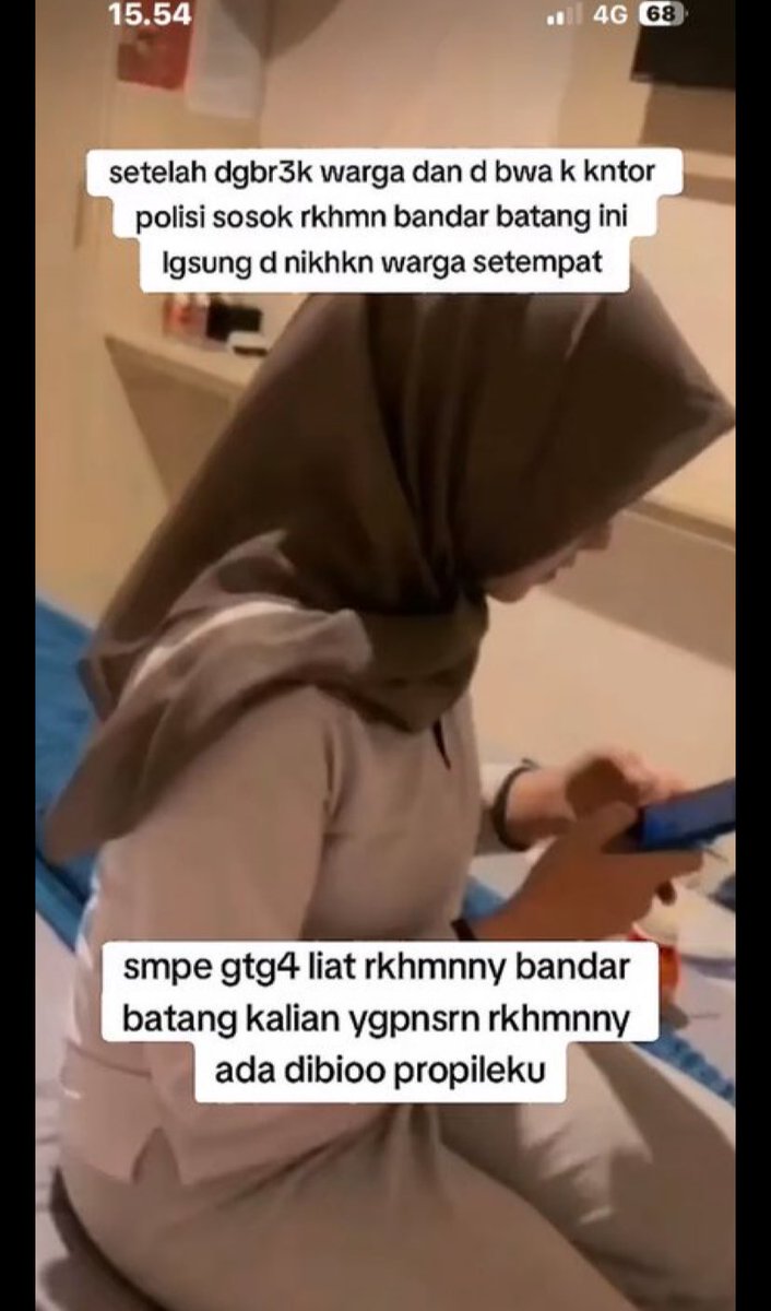 JAMBOLTIKTOKZ's tweet image. hijab bandar batang yang lagi viral
liat di sini : t.me/+1Rtjwey-vhZmO…

#videoviral #hijabviral
