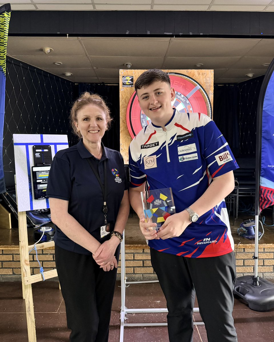 TargetDarts's tweet photo. Your Champion in Berwick-upon-Tweed, Mitchell Lawrie! ๐
The WDF Youth World Champion reigns supreme on the North East and lifts the title.
Congratulations Mitchell and everyone that took part today.
#TeamTarget #TargetJDS https://t.co/AwvqqidrT0