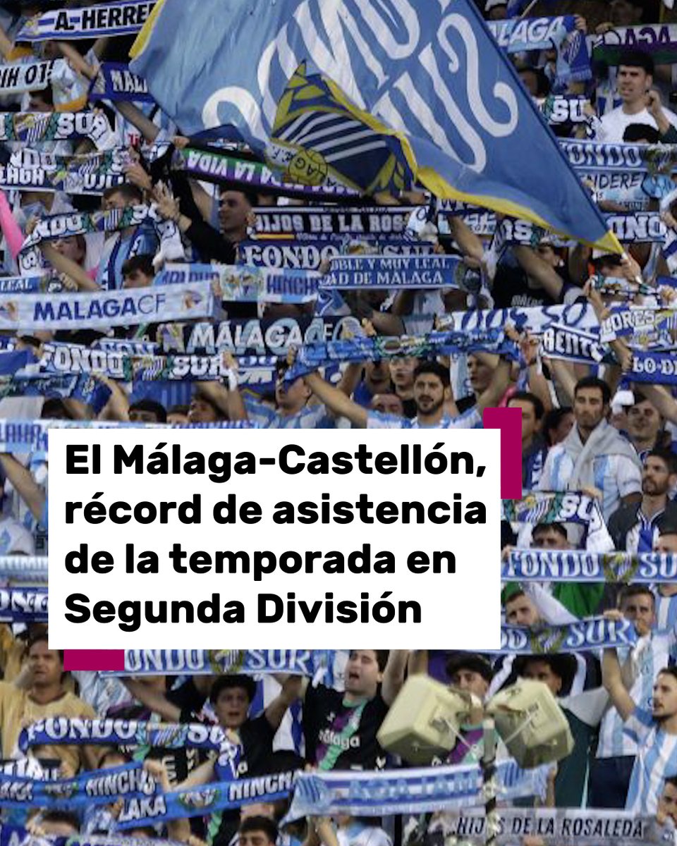 AreaMalaguista's tweet image. 🏟️📊 El Málaga-Castellón, récord de asistencia de la temporada en Segunda División La Rosaleda desbanca a Riazor, que tenía el récord en 28.423 espectadores.

💻 Más información en 101tv.es

#MálagaCF #Récord #Asistencia #LaRosaleda