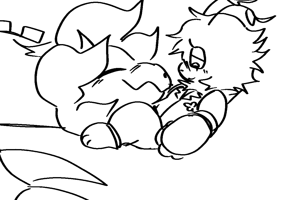 Zaogirii's tweet image. Keeping his fiancé warm (maybe a little scared too.)

#ocxcanon #dandysworld #dandy #dandysworldoc #dandysworldart #dandysworldfanart