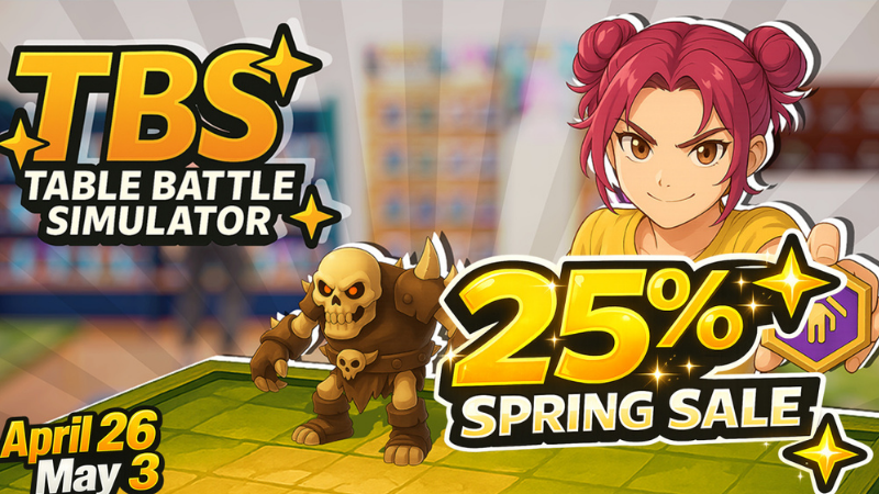 TableBattleSim's tweet photo. Ready for some epic battles on your tabletop? 🛡️

Victory in Table Battle Simulator is now more affordable than ever! Don't miss out on the 25% discount during our Spring Special. 🌸

🏁 Lead your army here: https://t.co/cFoz5PggHT

#BattleSim #steam #game #sale #update #simulation