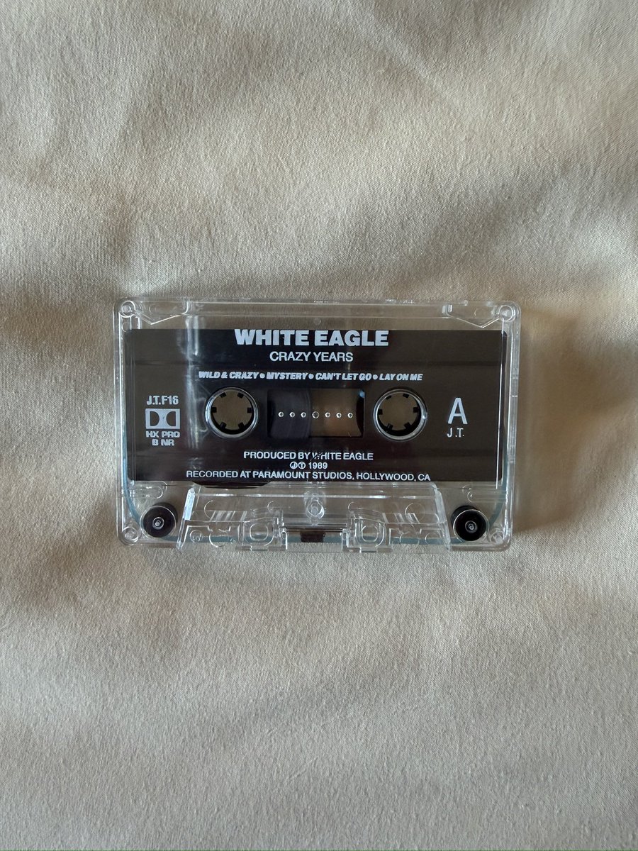 GlamRocker1990's tweet photo. ULTRA RARE White Eagle - Crazy Years 1989 Demo Cassette. https://t.co/lNP9SXKMKf