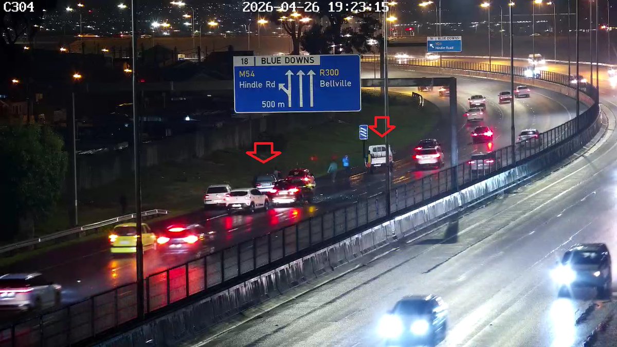 CapeTownFreeway's tweet image. Crash: R300 Northbound before Hindle, left lane closed, no delays..#BeTheChange