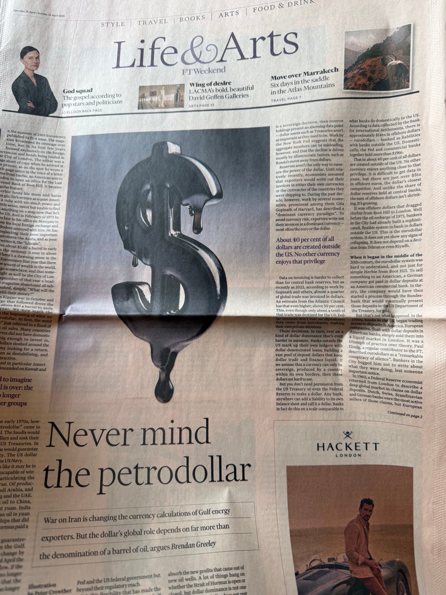 JohnSpall247's tweet photo. #FT #KingDollar #Trump #Bitcoin #Iran #USA $SPX $NDX #Stocks #Flows ⁦@SecScottBessent⁩ ⁦@MariaBartiromo⁩ @SaraEisen https://t.co/SSHeEA3AjI