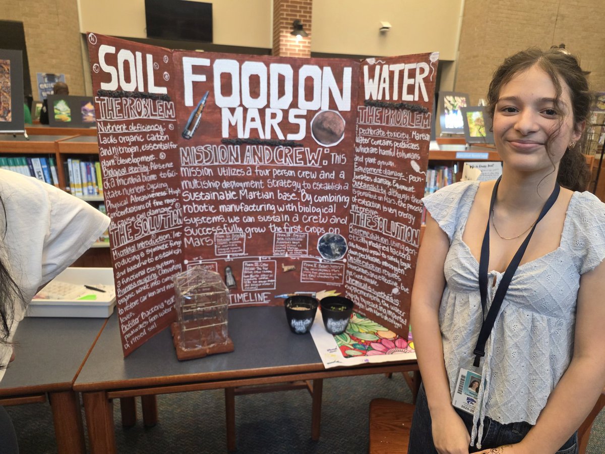 Maclle's tweet image. Resolving Poverty in Brazil, Decreasing Methane Gas, A Study of  Soil, Water, and Food Production on Mars - Cy Creek Scholars Showcase Empathy and Ingenuity at the  GT Horizons Showcase! #CreativeThinkers #YoungScientist #ProblemSolvers #ProudPrincipal @CyFairISD @cycreekhs