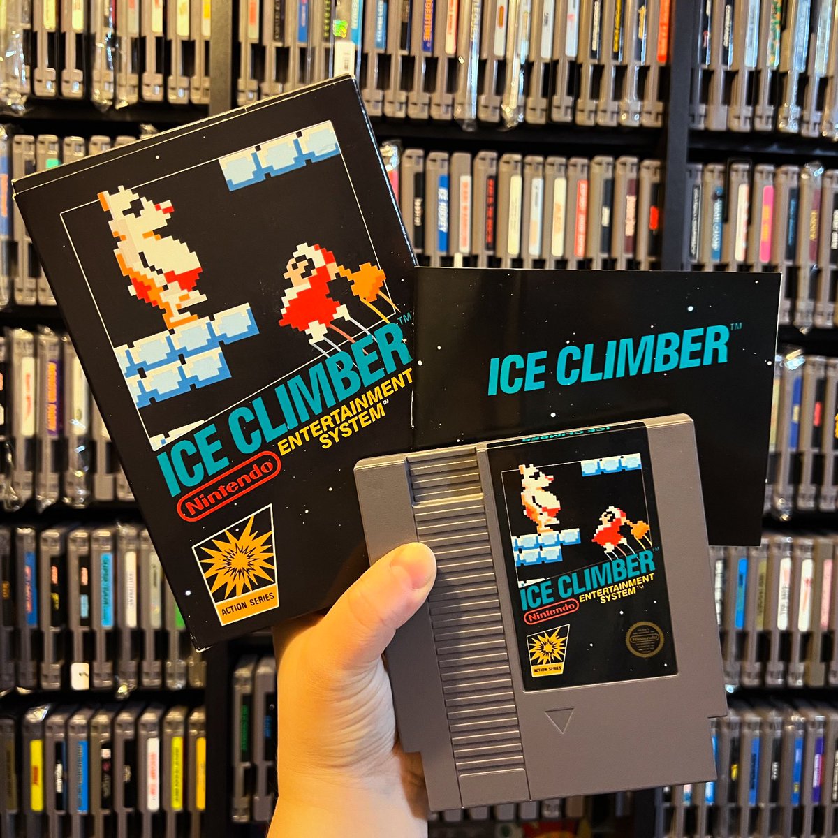 GamerAhmer's tweet image. How about some Ice Climber? #nes #nintendo #videogames #retrogaming #iceclimber
