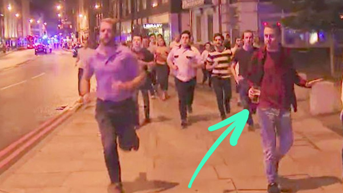 jaybob1st's tweet photo. @KingBobIIV London terror attack.  Brits ethos "Leave no pint behind!!! https://t.co/0n0q5JYN5f