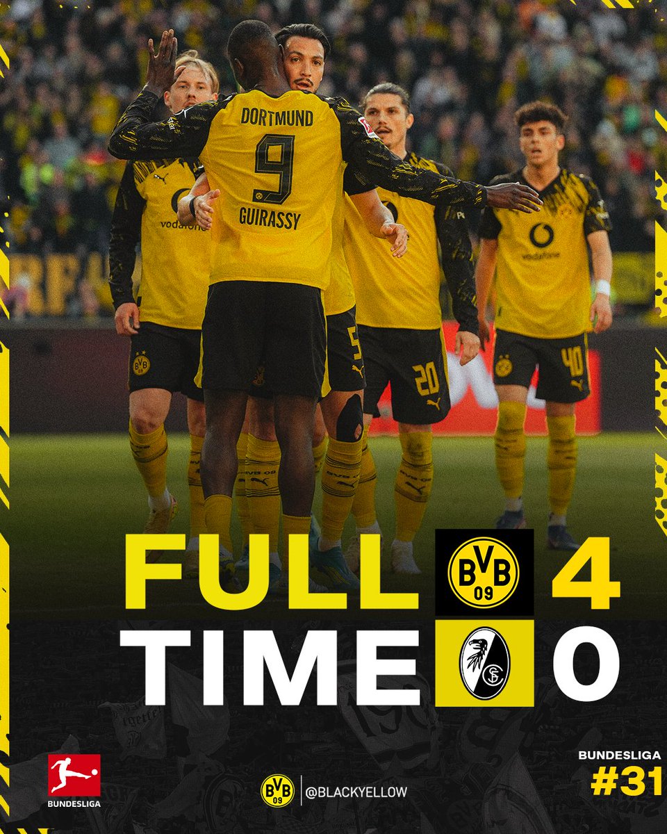 BlackYellow's tweet photo. What a way to mark our 1,000th Bundesliga home match! 🙌🤩 https://t.co/DJYOheyEsn