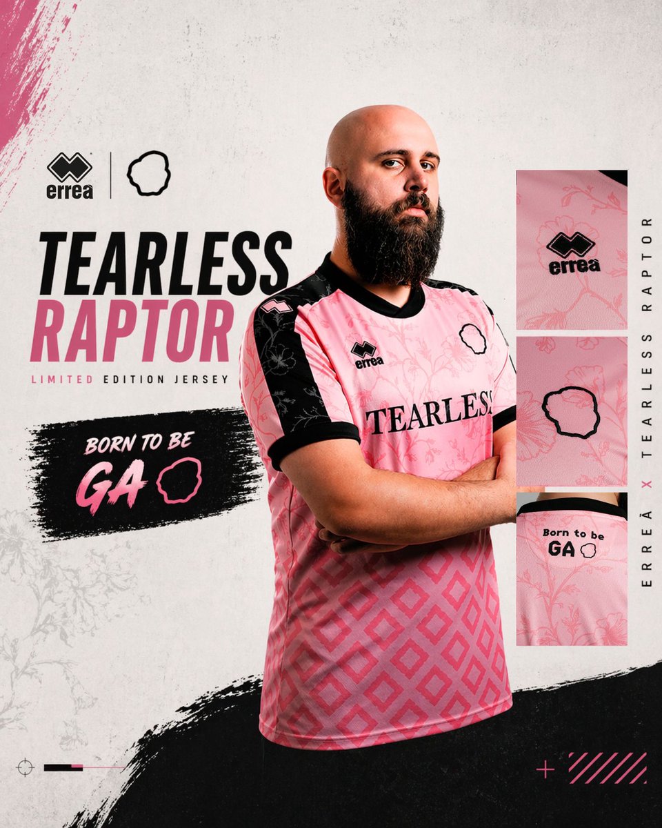 ErreaOfficial's tweet photo. Una maglia che non passa inosservata.

Limited edition nata dalla collaborazione con Tearless Raptor: dettagli distintivi, identità forte, carattere deciso.

“Born to be GA.”

Disponibile ora. https://t.co/Av6ZO9sWSF