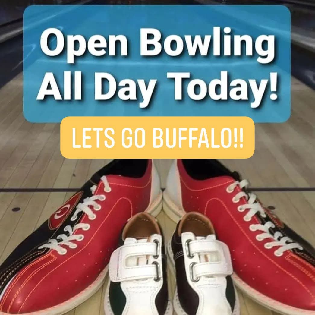Strikers_Lanes's tweet image. Open Bowling until Midnight 🎳🎳🎳
Bar &amp;amp; Restaurant ALL DAY UNTIL MIDNIGHT!!!
Sabres Game on all the TVs!!!
Pizza &amp;amp; Wing Specials plus Sabres PLAYOFF Game Specials!! 🏒🏒🏒 GO SABRES !!
Dine In or Call for Take Out 
☎️ 716-674-1104 ☎️

#buffalo #craftbeer #playoffhockey #Sabres