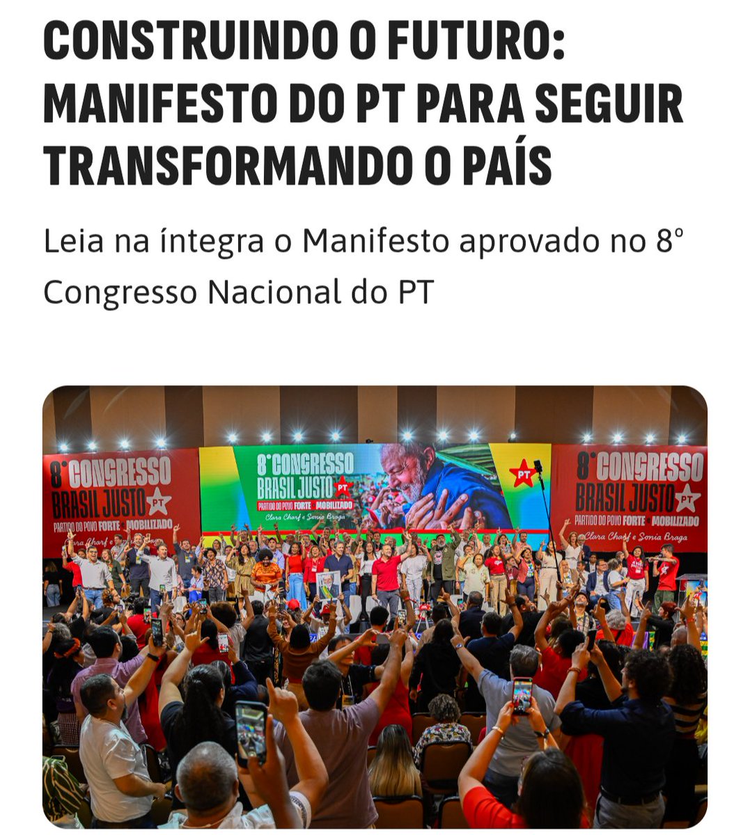 Construindo o futuro: Manifesto do PT para seguir transformando o país – Partido dos Trabalhadores share.google/95MWfzlXeThTMV…