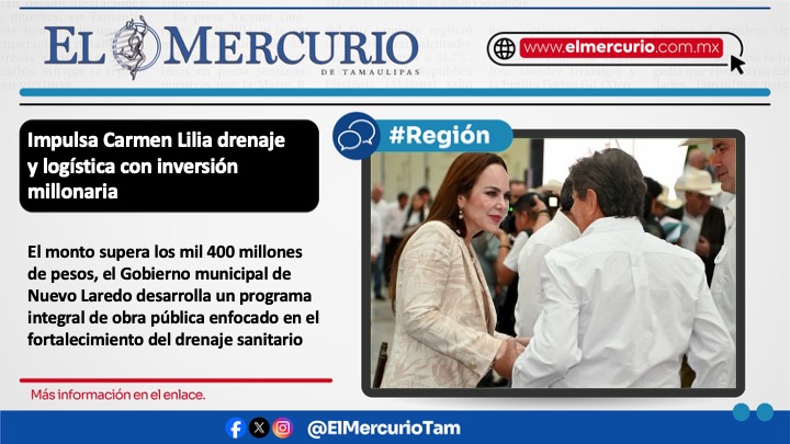 elmercuriotam's tweet image. #Region 👉 n9.cl/410k8

@Carmenliliacrv 

#inversion #desarrollo #NuevoLaredo #Tamaulipas