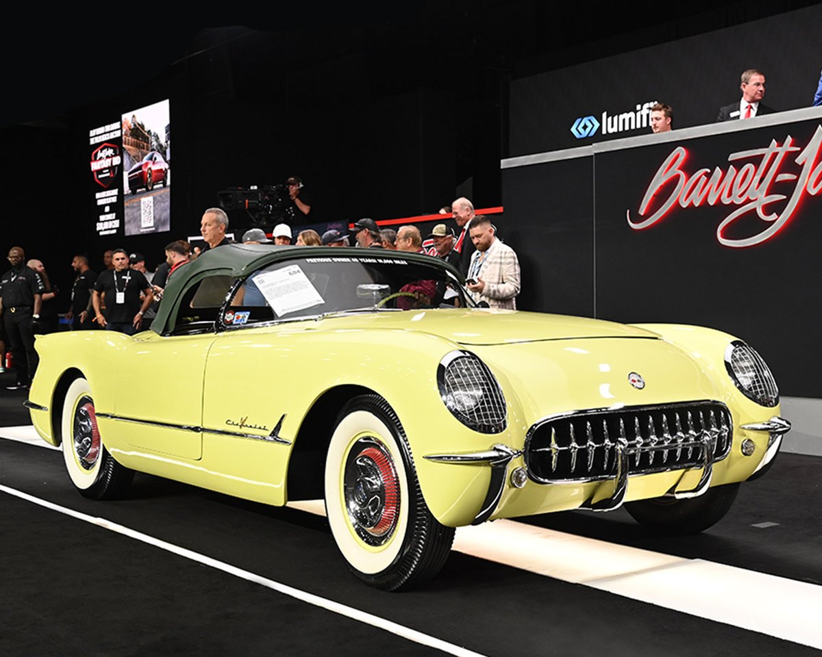 Barrett_Jackson's tweet image. Timeless from the top down. This 1955 @Chevrolet #Corvette convertible sold for $247,500 at the 2026 #PalmBeach Auction.

Learn more: bit.ly/PB26TW-1955Che…