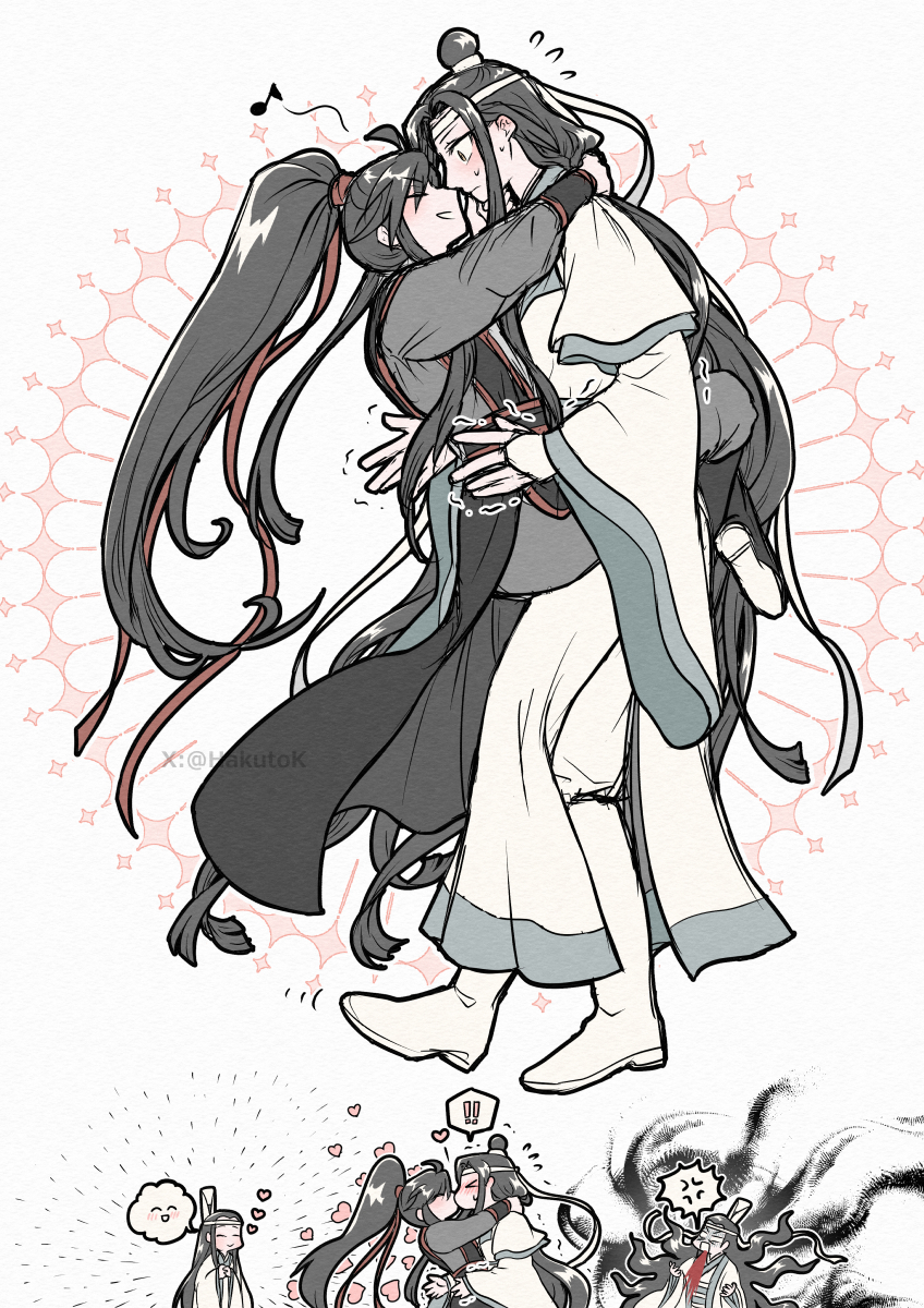 HakutoK's tweet image. 君は台風！
You’re a typhoon!
#MDZS #WangXian