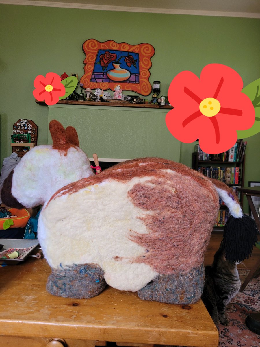 himorenart's tweet photo. Some photo progress of Honse (Neigh/Nem pronouns)! #felt https://t.co/QxwibkLqD6